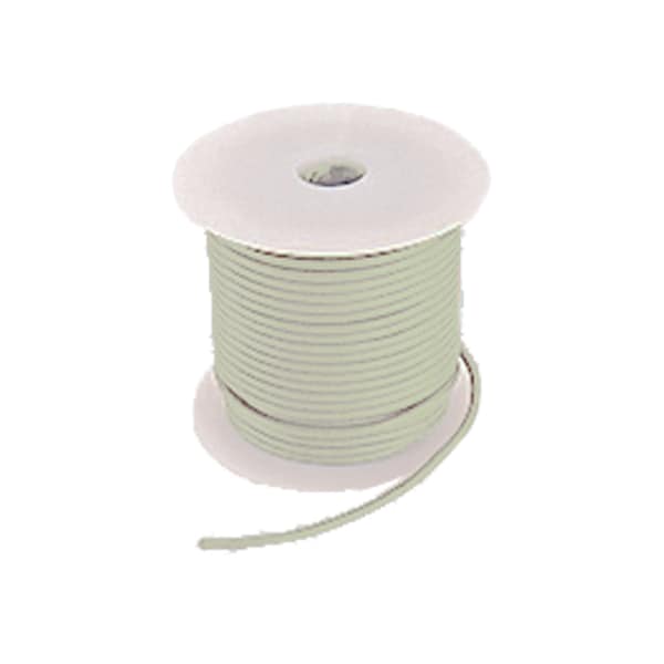 Primary Wire, GPT, 14 AWG, Copper, White, PVC Jacket, Stranded